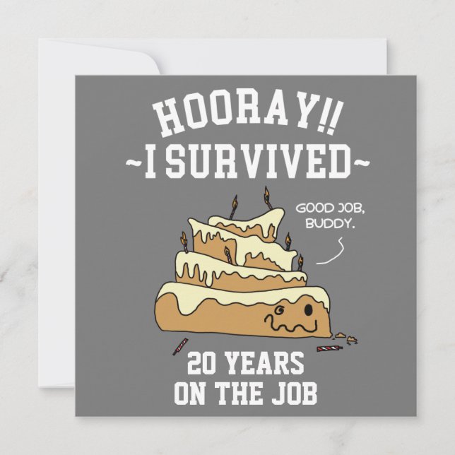 Aniversário de Trabalho de Apreciação ao Funcionár (Frente)