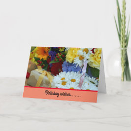 Aniversário Deseja Cartão de Saudação Dobrado