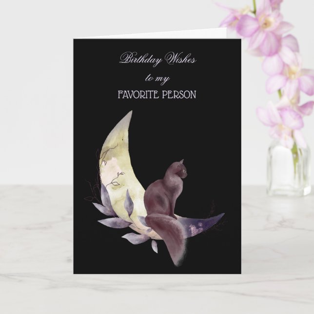 Aniversário Deseja Meu Cartão De Pessoa Favorito (Orquídea)