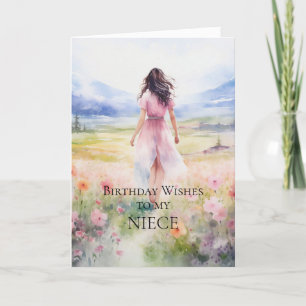 Aniversário Deseja O Meu Cartão De Niece