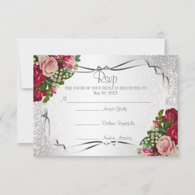 Aniversário do 25 Silver RSVP (Frente)