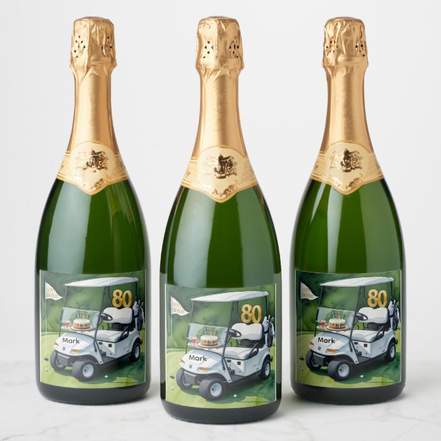 Aniversário do 80 do Partido Golf com carrinho de  (Garrafas)
