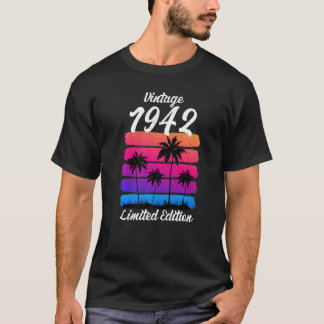 Aniversário do 80 Retro do Camisetas 1942 Vintage