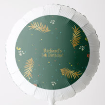 Aniversário do Cachorro Verde ouro