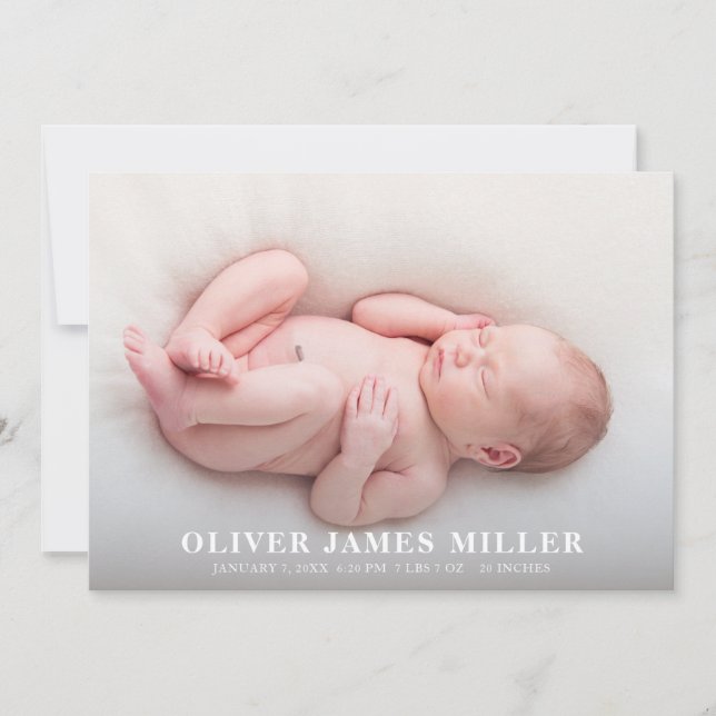 Aniversário do Cartão de Nascimento Foto do Anúnci (Frente)