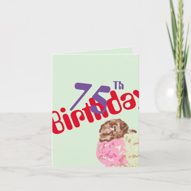 Aniversário do cartão G: 75 (Frente)