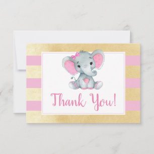 Aniversário do Chá de Elefante Dourado rosa