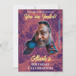 Aniversário do Convite Personalizável Design