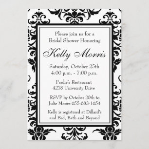 Aniversário do Elegante Damask ou Convite ao Chá