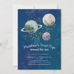 Aniversário do Espaço Exterior Primeiro Convite de