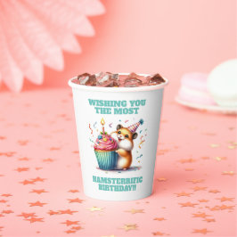 Aniversário do Hamster de Elevação do Cupcake Hams