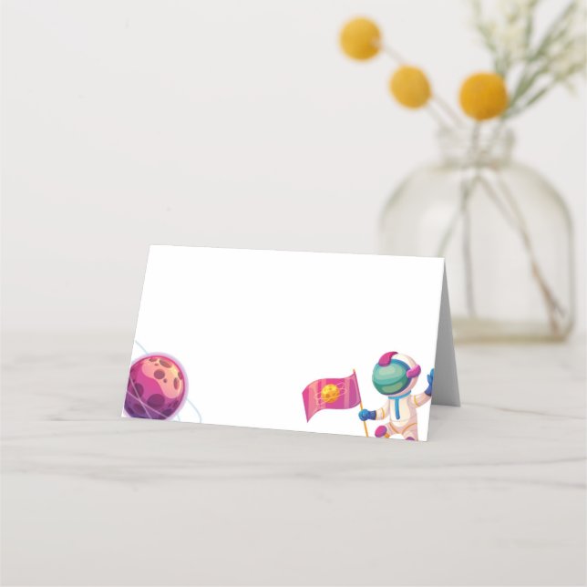 Aniversário do Menino - Espaço Exterior - Cartões  (Frente)