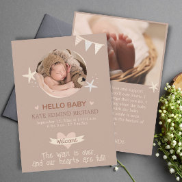 Aniversário do Nascimento do Bebê Foto do Anúncio 