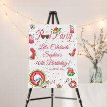 Aniversário do Partido da Piscina de Melancia,