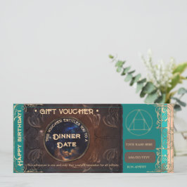 Aniversário do Presente Certificado de Voucher