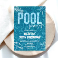 Aniversário do Verão Adulto de Convite de festas d