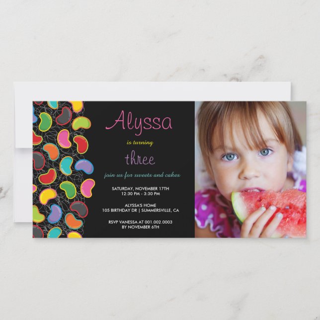 Aniversário do Xíope de Pop doce doce de feijão-ve (Frente)