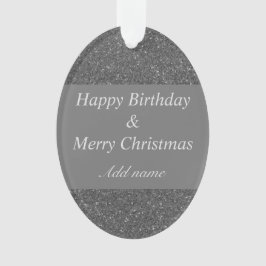 aniversário e Enfeites de natal em duas ocasiões