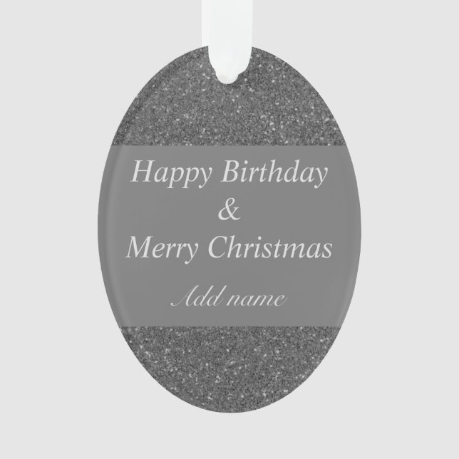 aniversário e Enfeites de natal em duas ocasiões (Frente)