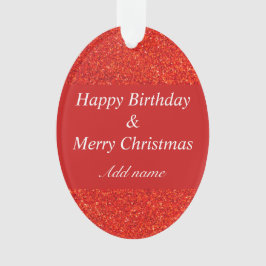 aniversário e Enfeites de natal em duas ocasiões