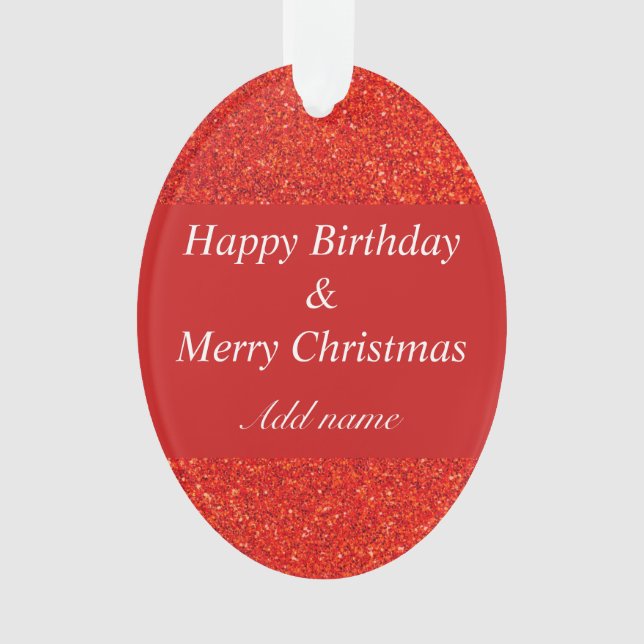 aniversário e Enfeites de natal em duas ocasiões (Frente)