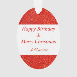 aniversário e Enfeites de natal em duas ocasiões