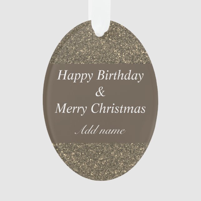 aniversário e Enfeites de natal em duas ocasiões (Frente)