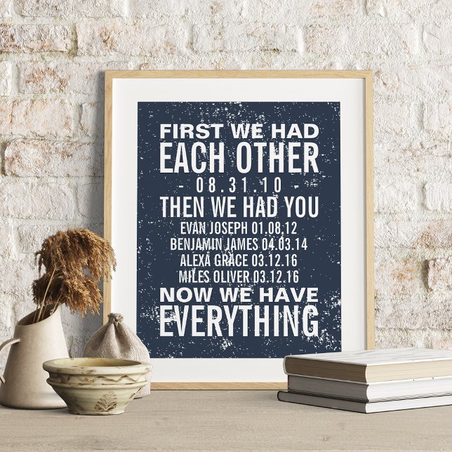 Aniversário e Impressão personalizada de 4 anivers (Criador carregado)