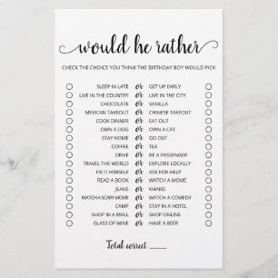 Aniversário Ele iria Preferencialmente jogo