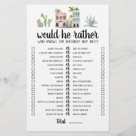 Aniversário Ele iria Preferencialmente jogo