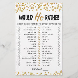 Aniversário Ele iria Preferencialmente jogo