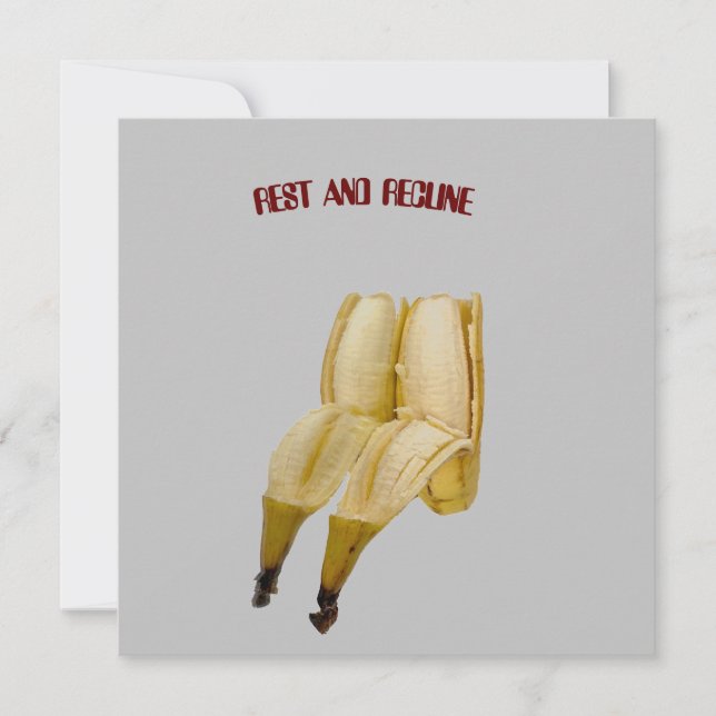 ANIVERSÁRIO ENGRAÇADO ou cartão de REFORMA BANANA  (Frente)