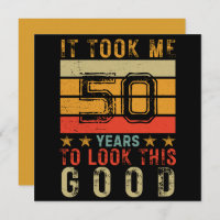 Aniversário engraçado vintage personalizado 50 ano
