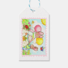 Aniversário - Etiqueta do Presente Bunny