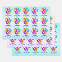 Aniversário feliz dos balões festivos brilhantes