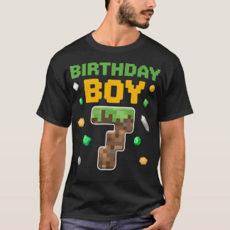 Aniversário Garoto Camisa 7 Aniversário De 7 Anos