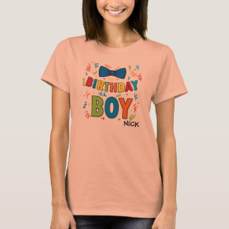 Aniversário Garoto, camisa de festa para crianças