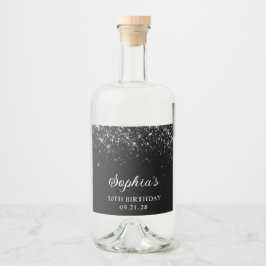 Aniversário Glittery Black 50th