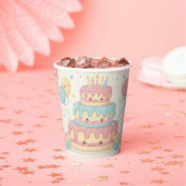 Aniversário Kawaii - Bolo e Bolinhos Fofo