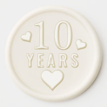 Aniversário moderno de 10º Casamento de Tin