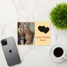Aniversário Nome Dia Crianças Gatos Laranja Foto