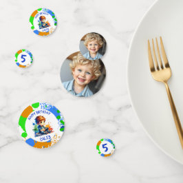 Aniversário Nome e idade do menino Foto personaliz