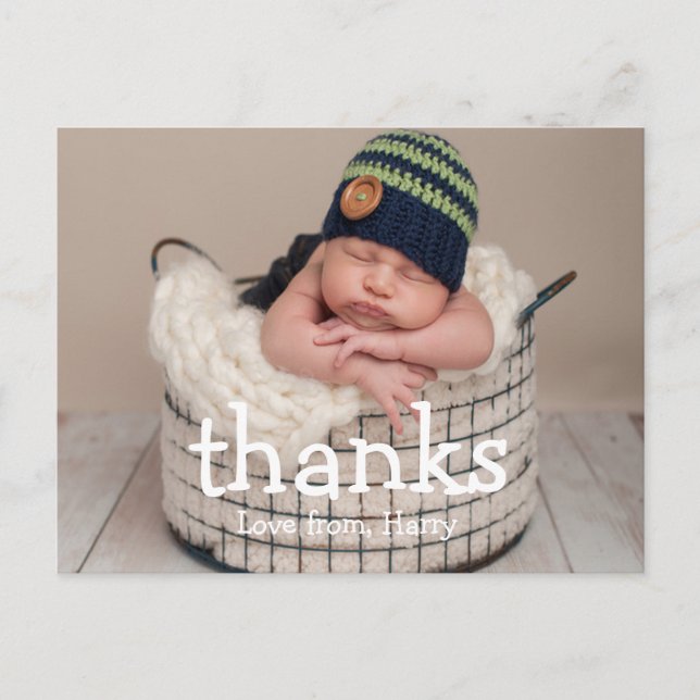 Aniversário Obrigado | Cartões postais fotográfico (Frente)