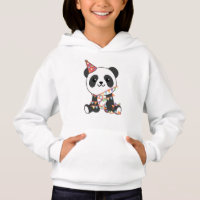 Aniversário Panda Para Crianças Um Hoodie De Anive