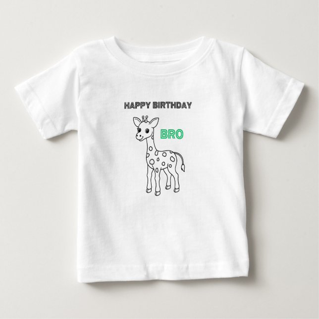 Aniversário para camiseta infantil (Frente)