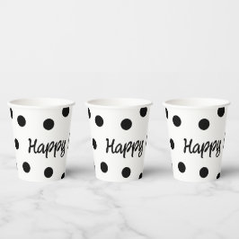 Aniversário personalizado preto e branco