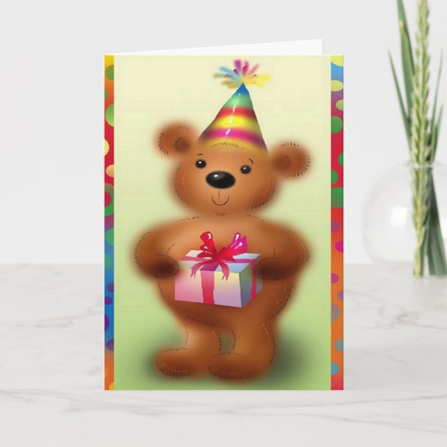 Aniversário presente Cartão de Saudação (Frente)