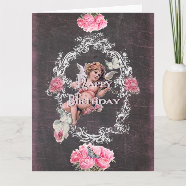 Aniversário - Quadro Preto - Cartão Saudável (Frente)