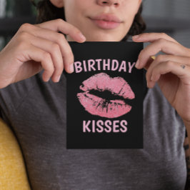 ANIVERSÁRIO SEXY BEIJA CARTÃO ROMÂNTICO