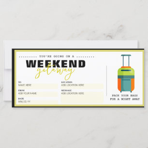 Aniversário Surpresa Viagem do Presente Voucher